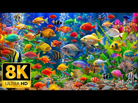 The Best 8K Aquarium – Beautiful Coral Fish 🐠 Tranquil Underwater Life & Sleep Ambience