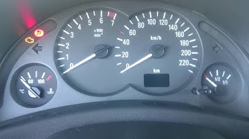 Opel Corsa C dashboard error, engine doesn