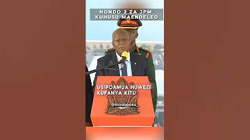 Strong Speech Of Former President Magufuli 