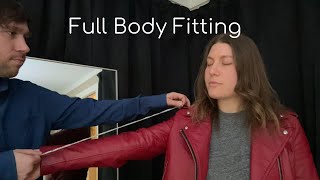 [ASMR] Real Person Full Body Bespoke Fitting & Measurements