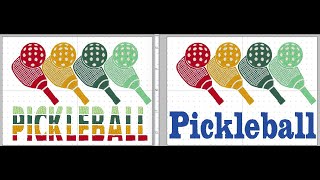Pickleball Paddles - Machine Embroidery Designs -
