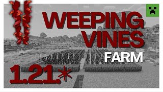 How to Make a Weeping Vines Farm in Minecraft 1.21 .* 🌿 | Easy Nether Farm Tutorial (2025 Update)