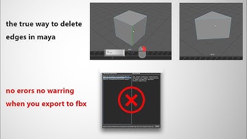 the true way to delete edge in maya- fix for error in export  to fbx in maya