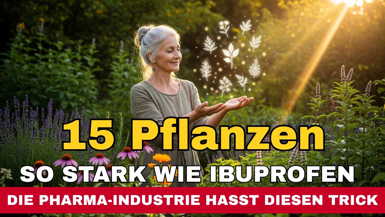 15 Pflanzen so stark wie Ibuprofen – Die Pharma Industrie hasst diesen Trick