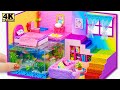 DIY Miniature Cardboard House #91 ❤️ How To Build Amazing Mini Mansion with Fish Tank Underground