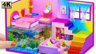 DIY Miniature Cardboard House #91 ❤️ How To Build Amazing Mini Mansion with Fish Tank Underground
