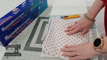 Rubyjam Fabric - Learn How to Print on Fabric Using Freezer Paper! #fabricprinting #fabricstore