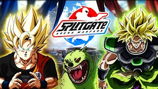 Goku and Broly Play Splitgate | LEGENDARY RAGE!