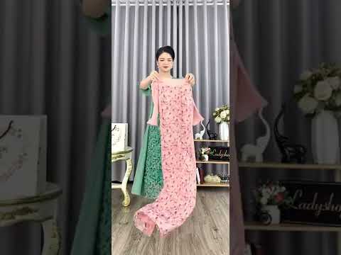 Video Thời Trang Trung Niên Đầm lưới pha voan cách điệu sang... - youtube