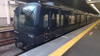 相鉄9000系9707F 快速横浜行き 三ツ境駅発車