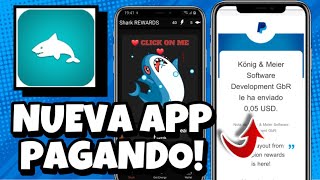 NUEVA APP!! 😱 [Shark rewards] 🦈 💸 APLICACIÓN PARA GANAR DINERO FÁCIL A PAYPAL 2021 [$0.02] 🤑🔥 screenshot 2