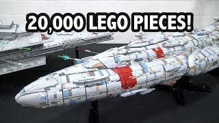 Giant LEGO Mon Calamari Cruiser with Full Interior! Custom Star Wars