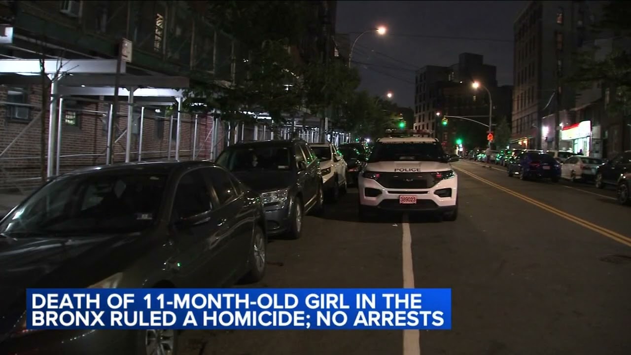 Death of 11-month-old girl in the Bronx ruled a homicide; no arrests