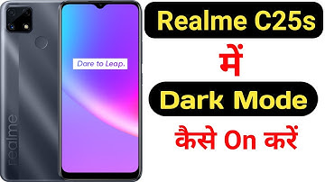 How to enable dark mode in Realme C25s || Realme C25s me dark mode kaise on kare ||