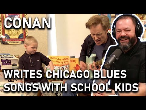Conan Writes Chicago Blues Songs With School Kids REACTION 