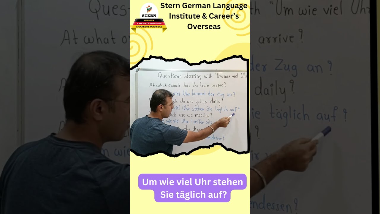  Learn German Questions With Um Wie Viel Uhr Daily Conversation Practice