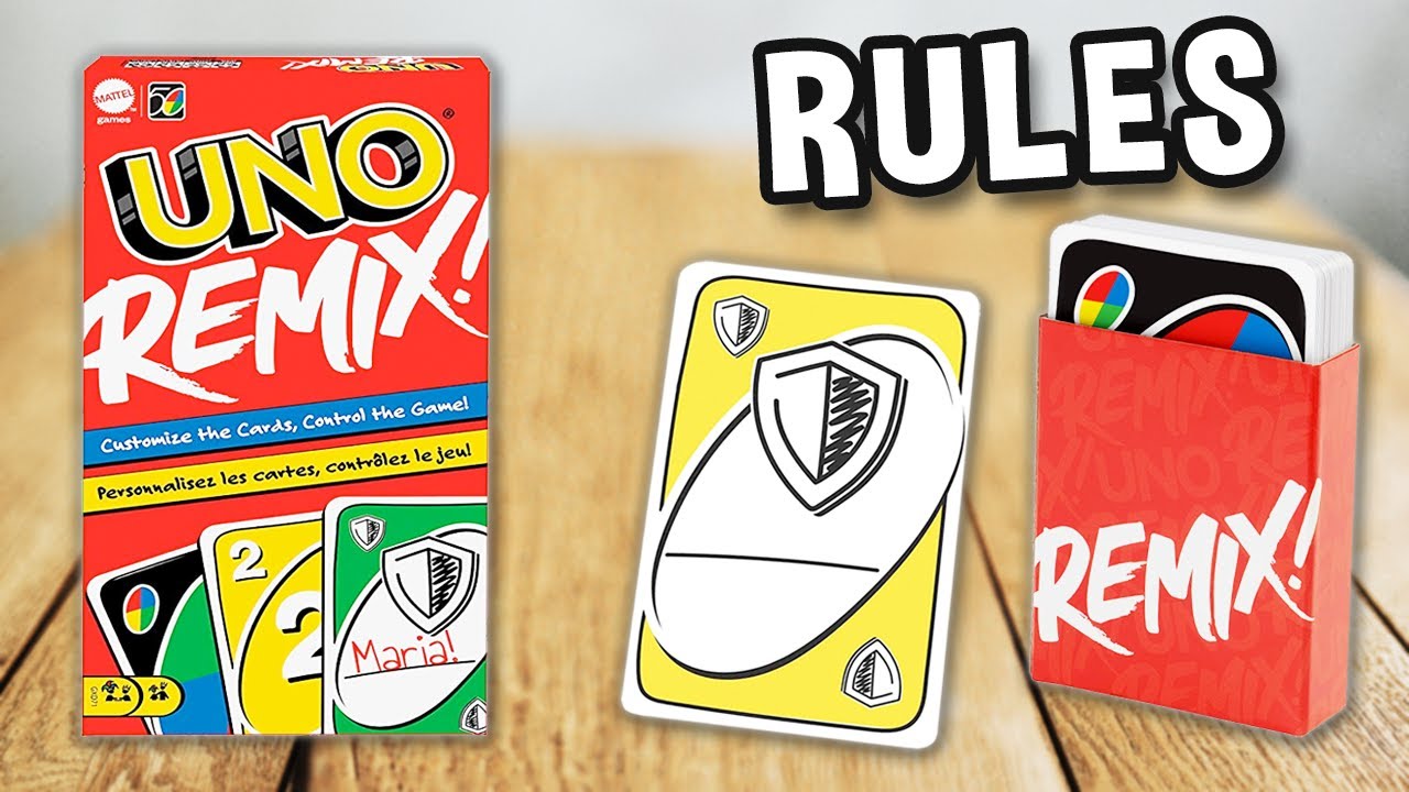 How to play UNO REMIX cardgame (official rules, instructions and gameplay) | SPIELREGELN TV x Mattel