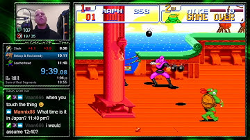 Turtles IV: Turtles in Time :: Any% 1P2C Hard speedrun in 17:25