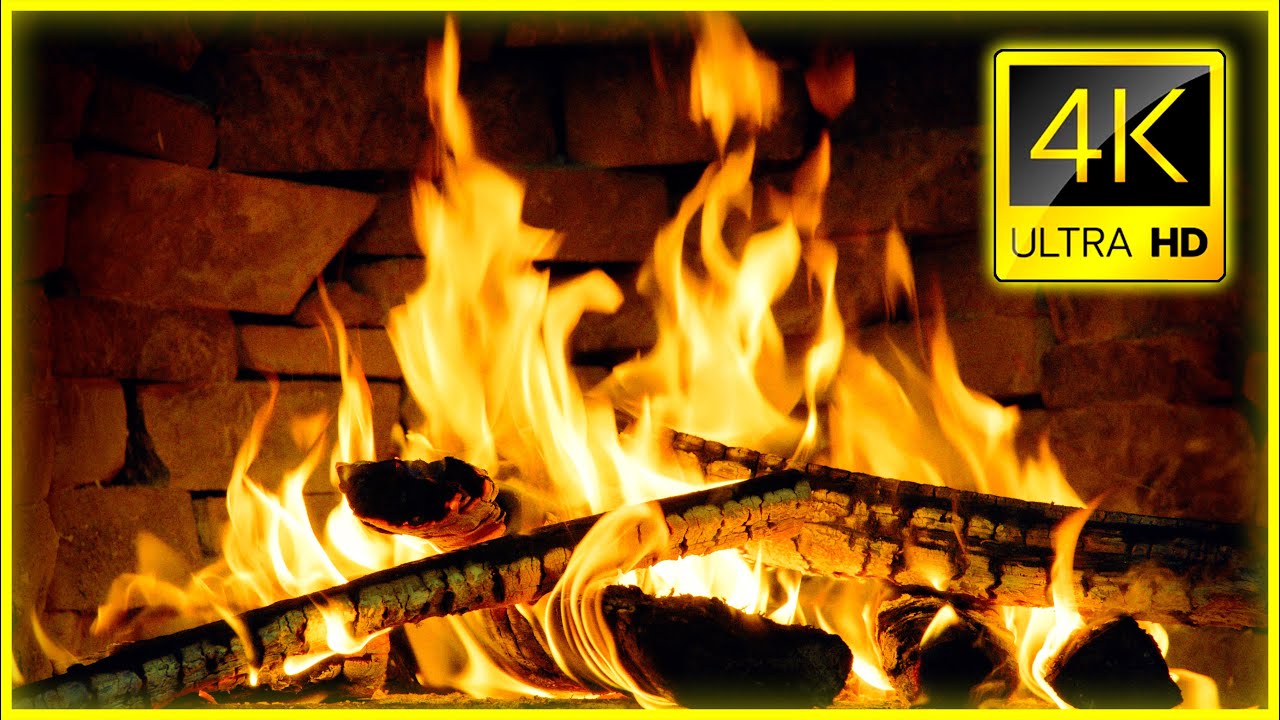 Cozy Crackling Fire Sounds with Burning Fireplace 10 Hours 🔥 Relaxing