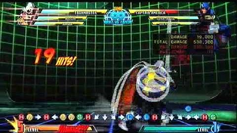 MvC3 - Taskmaster 800k combo (with bonus impractical DHC!)