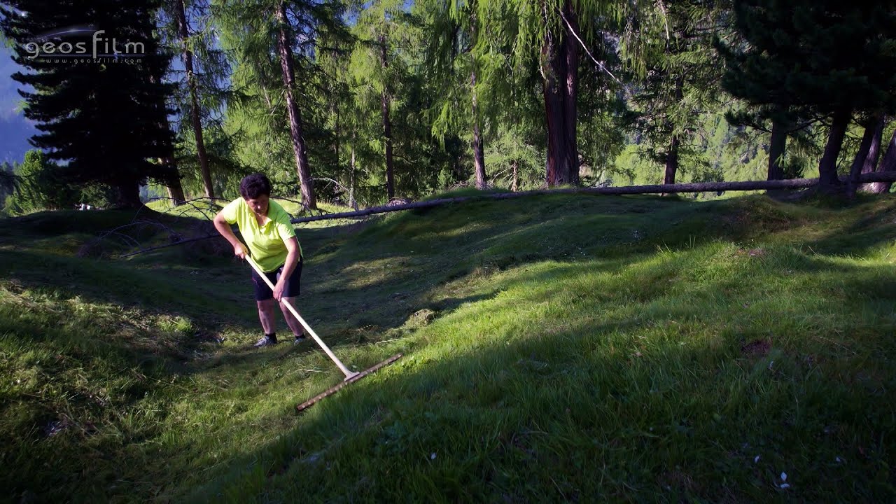 La contadina di montagna della Val Badia