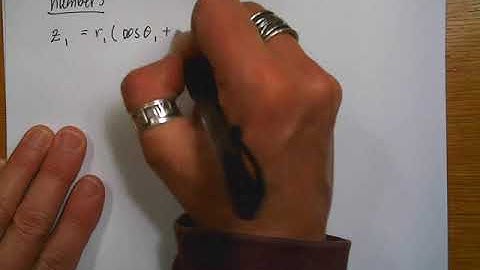 PreCalc 6 5a Trig Form of a Complex Number