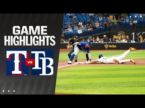 Rangers vs. Rays Game Highlights (4/1/24) 