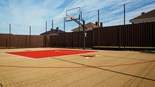 Баскетбольная площадка в стиле Chicago Bulls