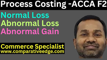 #1 Process Costing Explained | ACCA F2 | Cost Accounting | Concept & Format | Commerce Specialist |