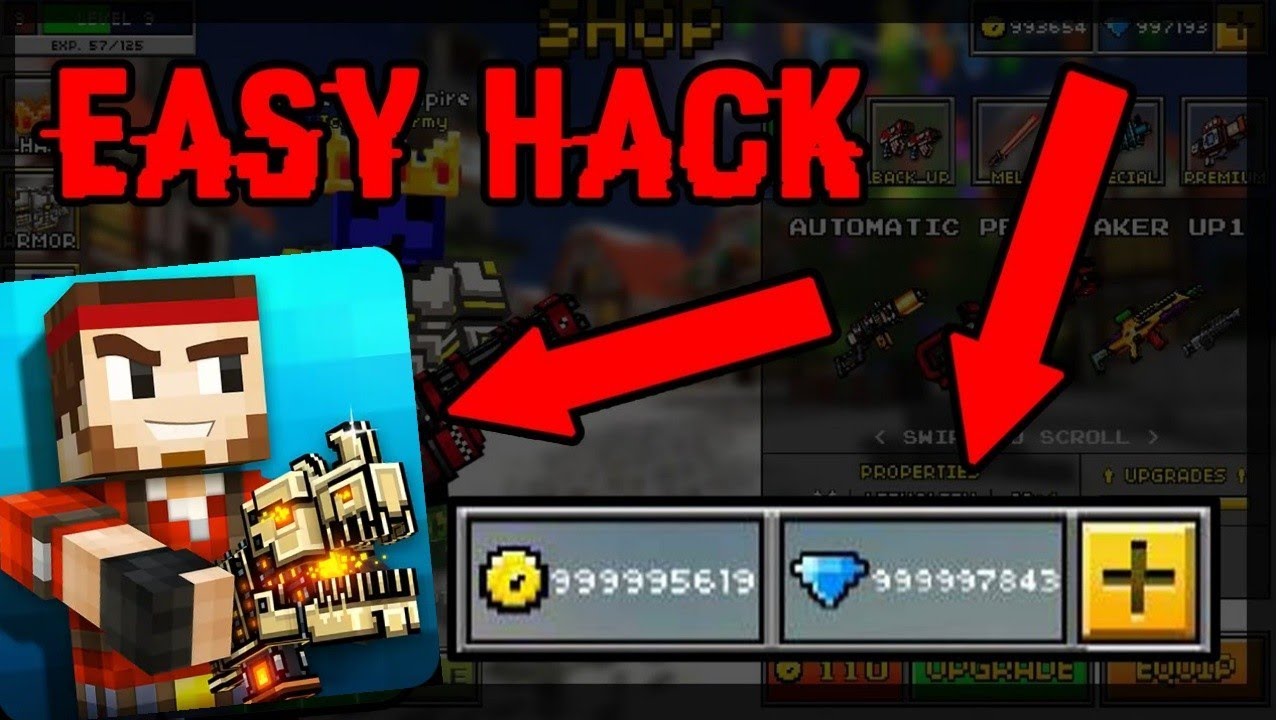 Hack para Pixel Gun 3D gemas y dinero ilimitado - 