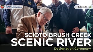 Scioto Brush Creek Scenic Rivers Designation Ceremony