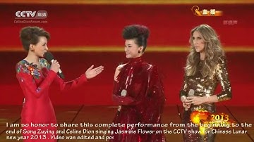 Song Zuying Celine Dion Jasmine Flower Singing in the Chinese lunar new year Gala Show