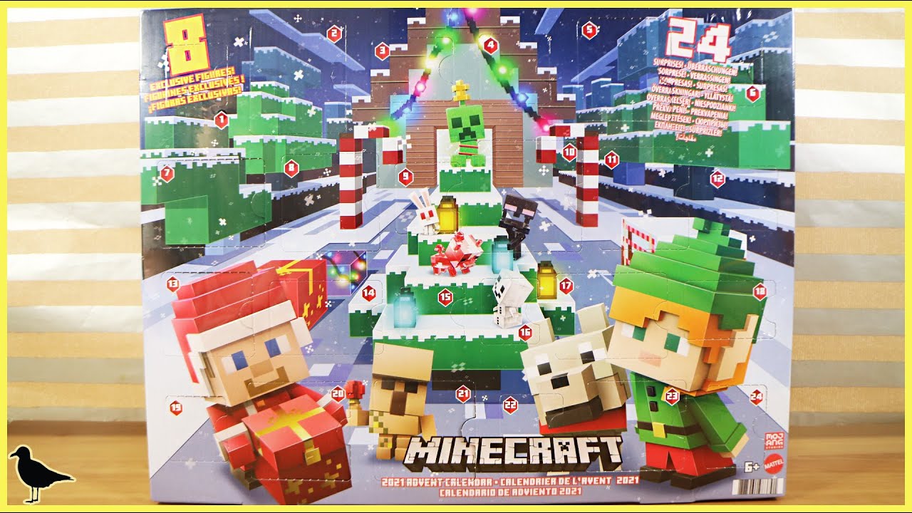 Minecraft 2021 Advent Calendar Full 24 Day Unboxing!