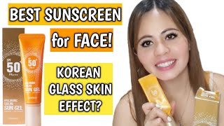 Deoproce Hyaluronic Cooling Sun Gel Review  Best Sunscreen For Faceglass Skin Effect Simple Fe