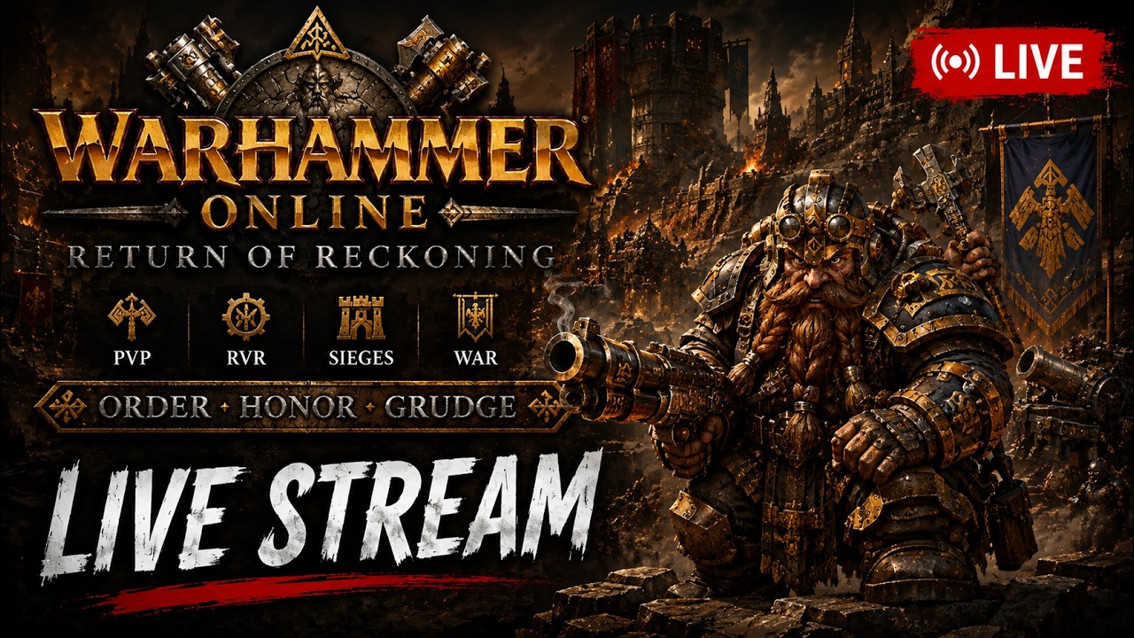 WARHAMMER ONLINE 🔴 Return of Reckoning LIVE | 2x Crest Event and more...