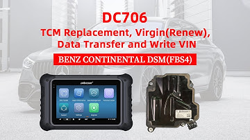 DC706-BENZ DSM(FBS4) TCM Replacement, Virgin(Renew), Data Transfer and Write VIN By Bench