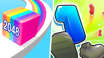 Jelly Run 2048 vs Crazy Number Run - Max Level Gameplay (Part 2 )