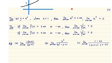 DSE M2 - F4 Ch04 Limit - Theorem - Limit for Exponential Function (Base larger than 1)