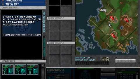 MechCommander Playthrough: Op1M1 (Part 1)