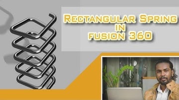 Fusion 360 | Custom profile Rectangular spring | Ep02
