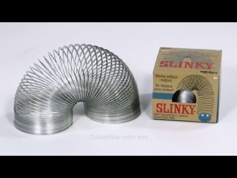 The Original Slinky Brand Metal Slinky in Blue Retro Box 