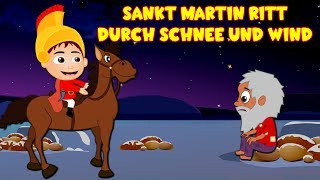 Video thumbnail of "Sankt Martin ritt durch Schnee und Wind  - Sankt Martin | Kinderlieder deutsch"