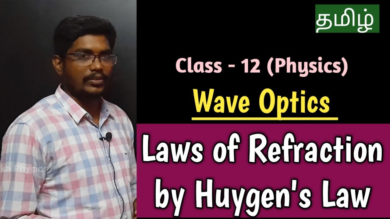 Huygens Principle | law of Refraction | Class12 | Wave Optics