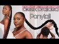 SLEEK 82’” BRAIDED PONYTAIL ON 4B/C (NATURAL HAIR) | $5 Protective Style