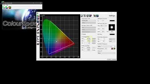 ColourSpace Settings Menu