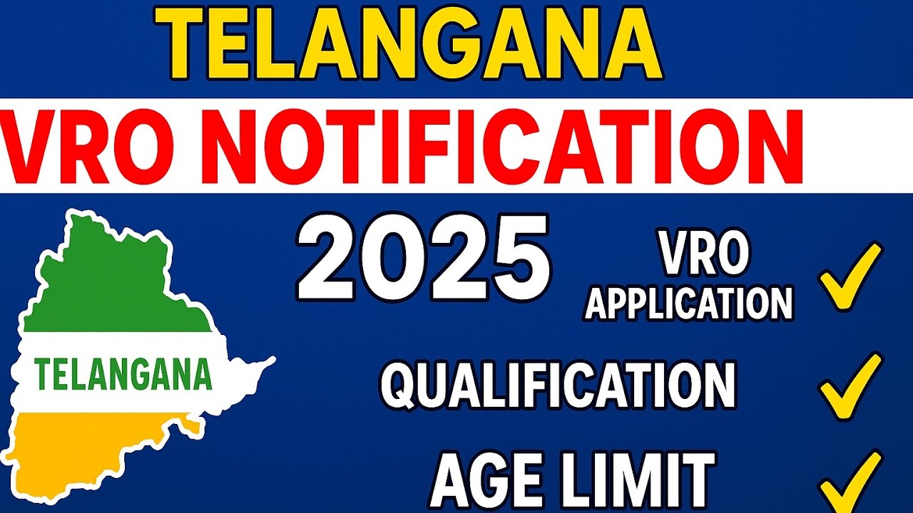 Telangana VRO 2025 Notification Out | Application Process & Eligibility in Telugu