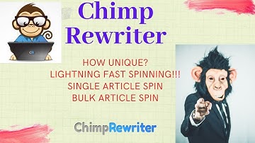 How To Use Chimp Rewriter, Single And Bulk Article Rewrite, Review, and Testing | Fast Spinning