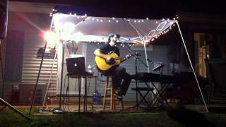 Tony Lucca from The Voice plays in my back yard.