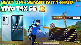⚙️ Vivo t4x 5g free fire best dpi+sensitivity+hud || Vivo t4x 5g free fire screenshot 5