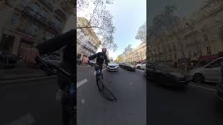 Biker Hits Vehicles While Trying to Maneuver His Way